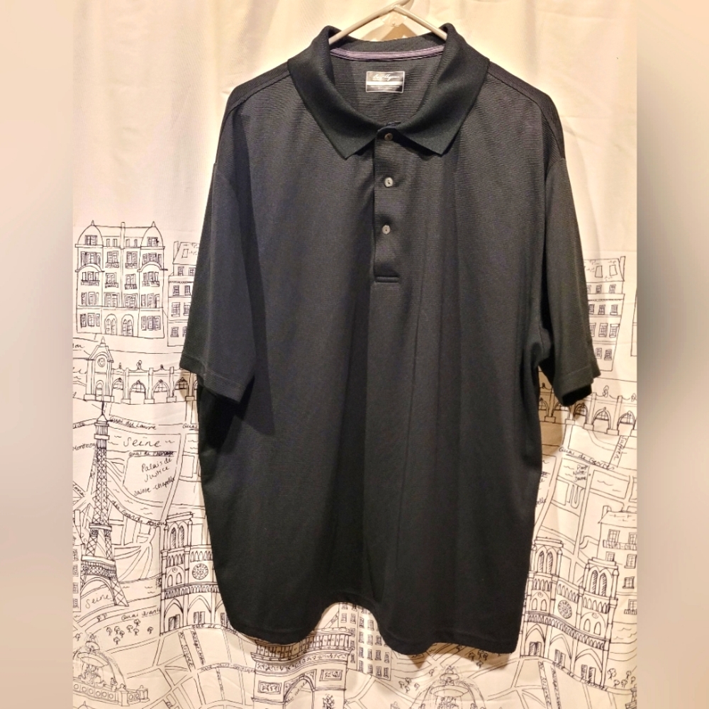 EUC Men's Black Ben Hogan Performance Knit Shirt Size 3XL
